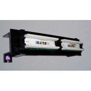 TWT wall mount horizontal patch panel, 12 port, UTP, 5E